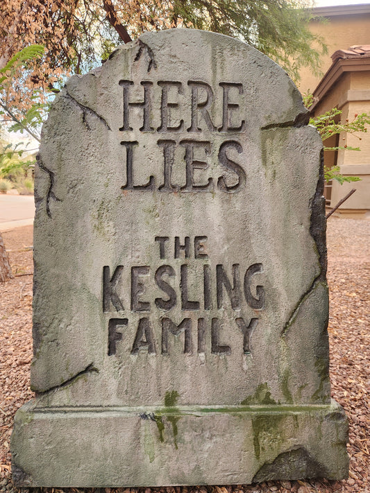 Spooky tombstone