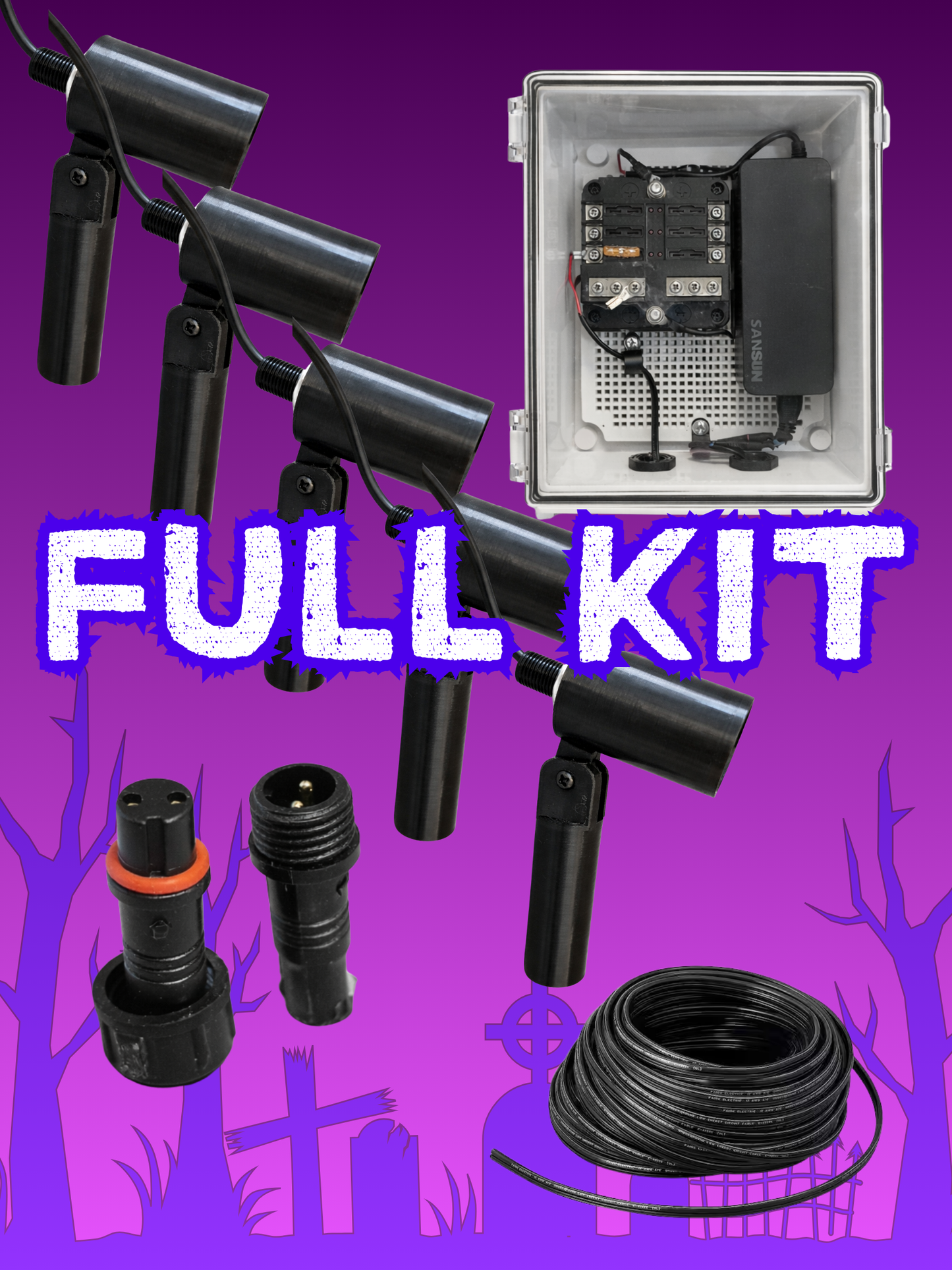 COMPLETE HAUNT LIGHTING SYSTEM
